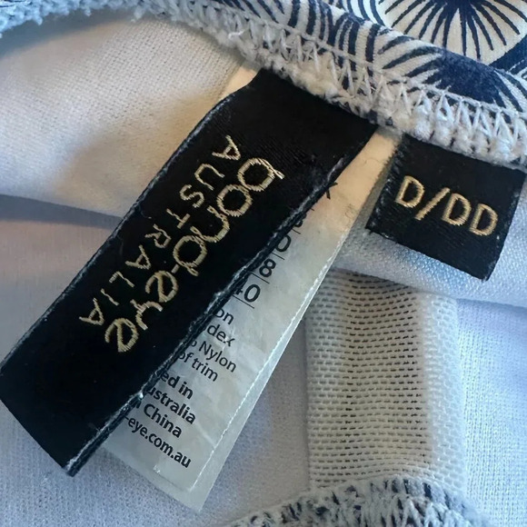 Bond-Eye Australia One Piece Swimsuit Bathing Suit Palm Print Size 8 D/DD Womens - Picture 11 of 11